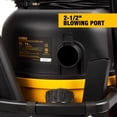 thumbnail image 3 of Aspiradora de taller DEWALT DXV14P, 14 galones, 6 HP, para productos húmedos y secos con ventilador, 3 of 9