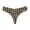 DarkYellow Leopard, variant on Women's Multi-Print V-Cut Seamless Thong Panties Blue Leopard Print M