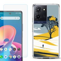 Phone Case for TCL K33 5G, with Screen Protector, by OneToughShield - Tree on Hill