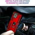 thumbnail image 7 of SaniMore Tri-layer Case for Motorola Moto G (2023), 360° Rotating Holder/Kickstand Rugged PC Back + TPU Bumper Magnetic Car Mount Anti-fingerprint Anti-fall Heavy Duty Protective Case, Red, 7 of 7