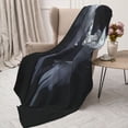 thumbnail image 3 of Gaeub Elegant Feathered Floral Wings Print Flannel Throw Blanket, Home Fleece Throw Blanket for Couch or Bed,Decorative Blankets,Lightweight Fuzzy Flannel Blanket-80"x60", 3 of 6
