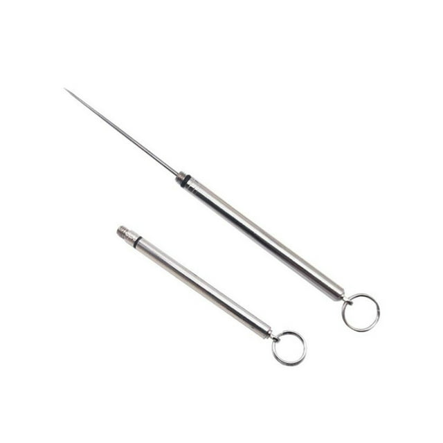 Mistaha Portable Environmental Toothpick Outdoor Camping Picnic Toothpick T-itanium Alloy Carrying Fruit Sign Metal Toothpick