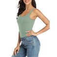 thumbnail image 4 of Débardeur pour Femme avec Soutien-Gorge Intégré, Camisole à Larges Bretelles Ajustables, Tricot de Coton, 4 of 6