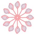thumbnail image 1 of 12pcs Flor Sonajeros BLESIY Decoración de Baby Shower Azul amarillo, 1 of 8