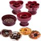 thumbnail image 1 of Paquete de 4 moldes de plástico para hacer donas, para panadería, para hacer donas, para hacer galletas, para cortar pan, para postres, herramienta de cocina para hornear, 1 of 4