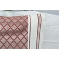 thumbnail image 2 of Cotton Woven Designer Lumbar Throw Pillow Covers Rust Brown / Cream White, 12 x 20 inches | Oblong Small Rectangular Pillow Cases Set of 2, 2 of 6