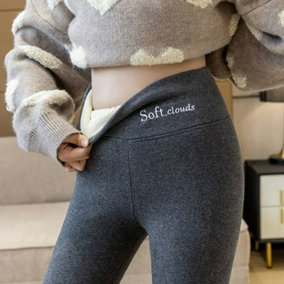 2024 Winter Thicken Lambwool Leggings Women Warm Fleece Lined Thermal Ankle-Length Pants Sexy Hight Waist Skinny Fitness Leggins