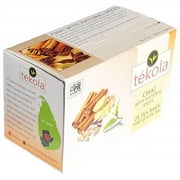 tekola Chai - Ceylon Black Tea with Natural Spices. Full bodied and stimulating,  individually wrapped tea bags. 25 Count