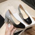 thumbnail image 4 of LSLJS Couvre-Chaussures de Travail pour Femmes Grande Taille, Mode, Couleur Unie, Imperméables, Talons Hauts, 4 of 8