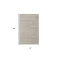 thumbnail image 4 of 4' X 6' Ivory Striped Hand Woven Area Rug, 4 of 10