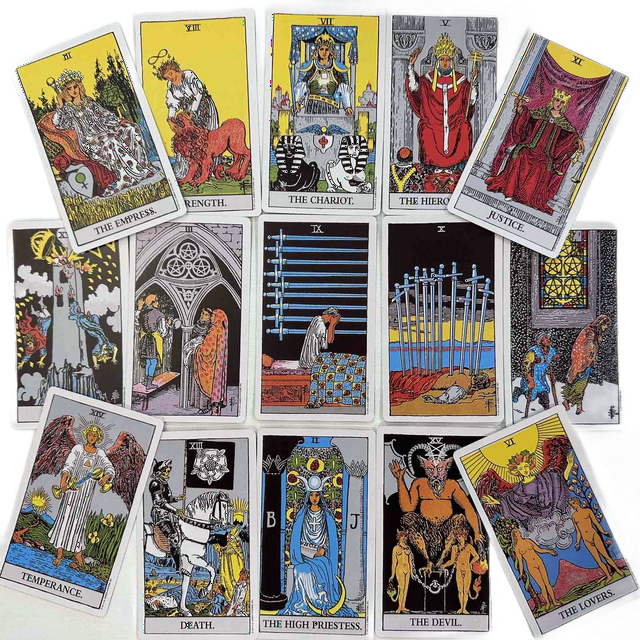 Original size 3x5 Vintage The RiderWaite Tarot Deck by Arthur Edward