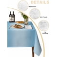 thumbnail image 2 of Blue Ombre Table Cloth, Modern Abstract Art Farmhouse Gradient Waterproof Tablecloth for Square Tables, Reusable Washable Fabric Table Cover for Restaurant Kitchen Dining Tables 60"x60", 2 of 6