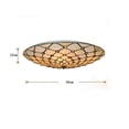 thumbnail image 5 of AFANQI 19.7" Ceiling Lamp 4 Lights Vintage Flush Mount Ceiling Light with Stained Glass Shade, 5 of 12