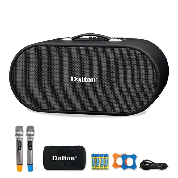 750W RMS DS-208Xpro Portable Karaoke Machine for Adults Bluetooth and Wireless Microphone for Adults, Portable Bluetooth Speaker System with 2 Mic