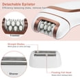 thumbnail image 3 of Unique Bargains 3 in 1 Electric Epilator Cordless Electric Hair Remover Rechargeable White, 3 of 8