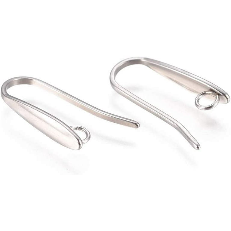 30 Pairs of Silver Large Loop 316L Stainless Steel Earring Hooks – Davidson  Workshop
