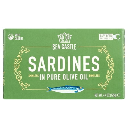 Sea Castle Sardines in Olive Oil  4.375 oz