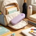 thumbnail image 4 of KKOUHVY Pencil Case, Multi-functional Hard Plastic Pencil Box, Cute Solid Color Pencils Box for Pens Crayons Office Studying Supplies, Purple, 4 of 4