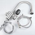 thumbnail image 4 of Kitchen Faucet with Pull-Down Spray, Stainless Steel Kitchen Mixer Tap, 360° Rotatable, Brushed Surface, 3 Water Flow Adjustment Modes, 4 of 5