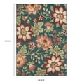 thumbnail image 4 of Mainstays Farmhouse Oversized Floral Teal Multicolor Indoor Area Rug, 5' x 7', 4 of 8