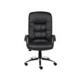 thumbnail image 2 of Boss Office Products High Back LeatherPlus Executive Chair with Chrome Base and Casters, Black, 2 of 6