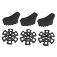 thumbnail image 3 of OUNONA 6 Pcs Walking Cane Tip Black designed for Anti-skid Protection on Trekking Poles, 3 of 8