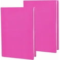 thumbnail image 1 of 2 fundas rosas para libros de texto, tamaño 7 x 13 pulgadas, color rojo rosa. Funda protectora rectangular reutilizable para cuadernos de hasta 7 x 9 pulgadas., 1 of 5