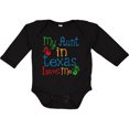 thumbnail image 3 of Inktastic My Aunt in Texas Loves Me Boys or Girls Long Sleeve Baby Bodysuit, 3 of 5
