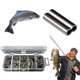thumbnail image 3 of Línea Pesca Líder Alambre Mangas Engarzado Enjuague 250/300/500 PCS Cobre Doble Single Fishing Rigging Accesorios, 3 of 9