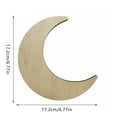 thumbnail image 4 of Wooden Stars and Rattan Moon Wall Decorations for Baby Nursery - Charming Decor for Boys and Girls, Natural Materials, Easy to Hang, Themed Bedroom Beautification, 4 of 5