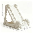 thumbnail image 3 of Aurorax Gothic Skull Cell Phone Stand,Halloween Decoration Indoor Skeleton Resin Black Vintage Gothic Furniture Accents for Desk White, 3 of 5