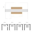 thumbnail image 3 of Hand-woven Hollow Tassel Table Runner Tablecloth Cotton And Linen Wedding Decor Brown 30*200, 3 of 9