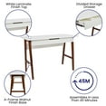 thumbnail image 4 of Flash Furniture Darla Rectangular Computer Desk with Storage Drawer, White, 4 of 13