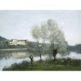 thumbnail image 2 of Jean-Baptiste-Camille Corot 24x19 Gold Ornate Framed and Double Matted Museum Art Print Titled - Ville-D'Avray (C. 1865), 2 of 4