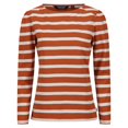 thumbnail image 1 of Regatta - Camiseta Federica de Rayas de Manga Larga para Mujer (Cobre Quemado, Vainilla Claro), 1 of 4