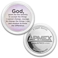 thumbnail image 3 of 1 oz Silver Colorized Round - APMEX (Serenity Prayer, Lavender), 3 of 4