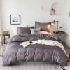 Juego de cama de tres piezas, ideal para regalar. Confeccionado en tela para el hogar. Juego de cama liso de tres piezas, lavable a máquina.