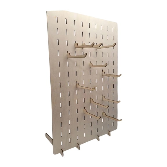 Jewelry Organizer Wooden Display Stand Large Capacity for Earrings Necklaces Bracelets Home Countertop Use