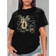 thumbnail image 1 of Camiseta Ligera de verano para mujerStylish Casual Top for Black Women Featuring a Round Neck, Short Sleeves, And a Beautiful Fireworks Print for The New Year.Father's Day, Mother's Day, New Year, S, 1 of 8