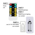 thumbnail image 7 of Wralwayslx Flameless LED Pillar Candles Rechargeable Flicker with Remote Control Max 1500 Hours, 7 of 7