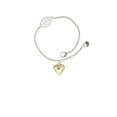 thumbnail image 2 of Delight Jewelry Goldtone Large March - Hot Blue Crystal Heart - Silvertone Leaf Delicate Bracelet, 6.25+1.75", 2 of 4