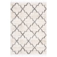 thumbnail image 2 of SAFAVIEH Berber Fringe Apache Geometric Shag Area Rug, Cream/Gray, 5'3" x 7'6", 2 of 10