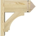 thumbnail image 3 of Ekena Millwork 8"W x 18"D x 18"H Imperial Rough Sawn Arts and Crafts Outlooker, Douglas Fir, 3 of 4