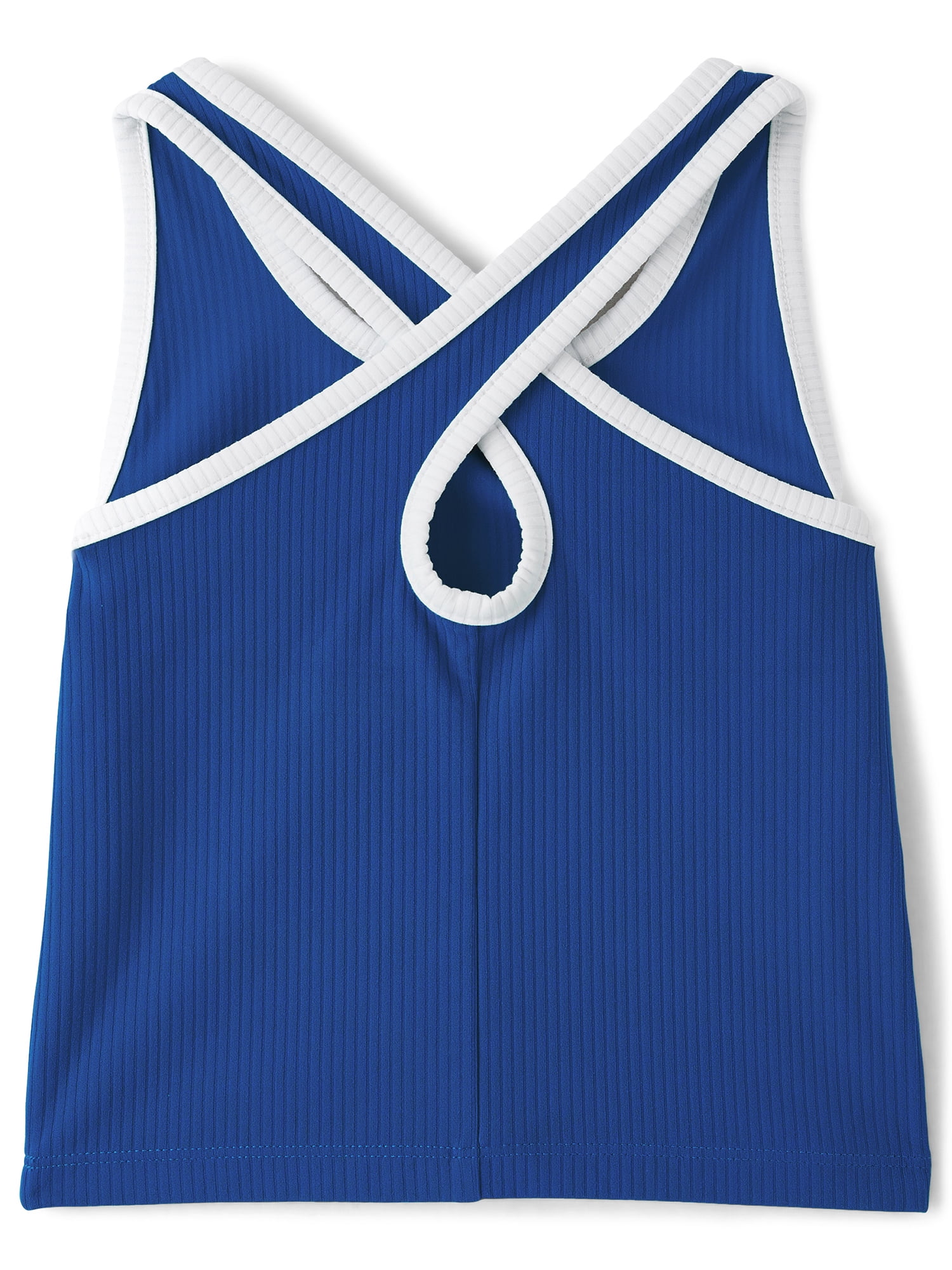 The Children's Place Girls Sleeveless Contrast Ribbed Cross Back Tank Top, Sizes XS-XXL