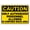 Warning Sign 2, variant on Caution Shared Driveway Look Out For Pedestrians Sign, 8"x12" Reflective Aluminum Warning Signage With Symbol, Indoor Outdoor Traffic Sign