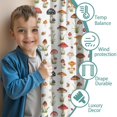 thumbnail image 3 of Blackout Kids Curtains,Mushroom and Flower White Pattern Children's Insulated Curtains Set Of 2,Bedroom Essentials,Toddler Room Decor 42"x54", 3 of 5