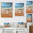 thumbnail image 4 of Designart "Sunlit Coastline Beach Photo VII" Nautical & Beach Floater Framed Wall Art Print, 4 of 7