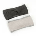 thumbnail image 4 of Women's Headbands Women'S Fall And Winter Solid Knit And Fleece Warm Sports Headband With Ear Protector,Gray Women's Accessories Heardband, 4 of 4