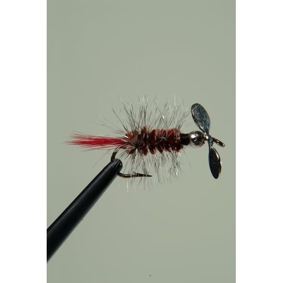 Pistol Pete's Freshwater Fly Fishing Lure for Trout & Panfish, Size 10, Brown, 2-pack