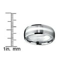 thumbnail image 4 of 8MM Dome Men's Tungsten Carbide Ring Wedding Band size 5.5, 4 of 5